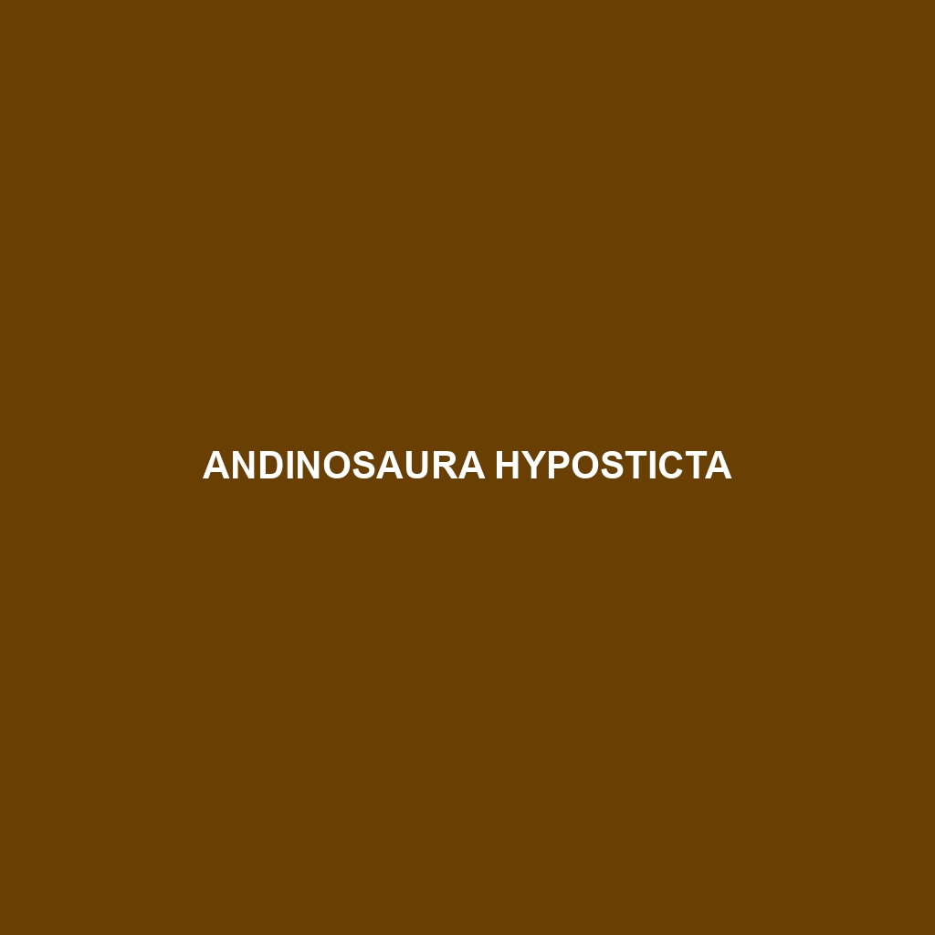 Andinosaura hyposticta