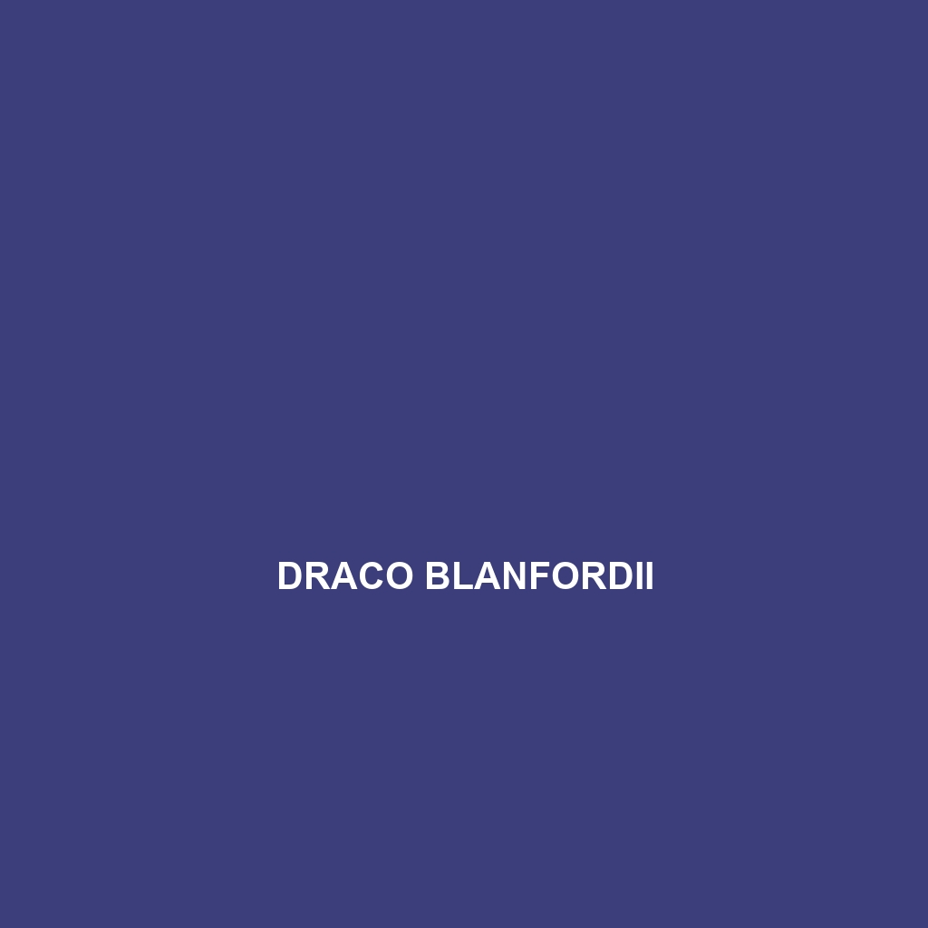 Draco blanfordii