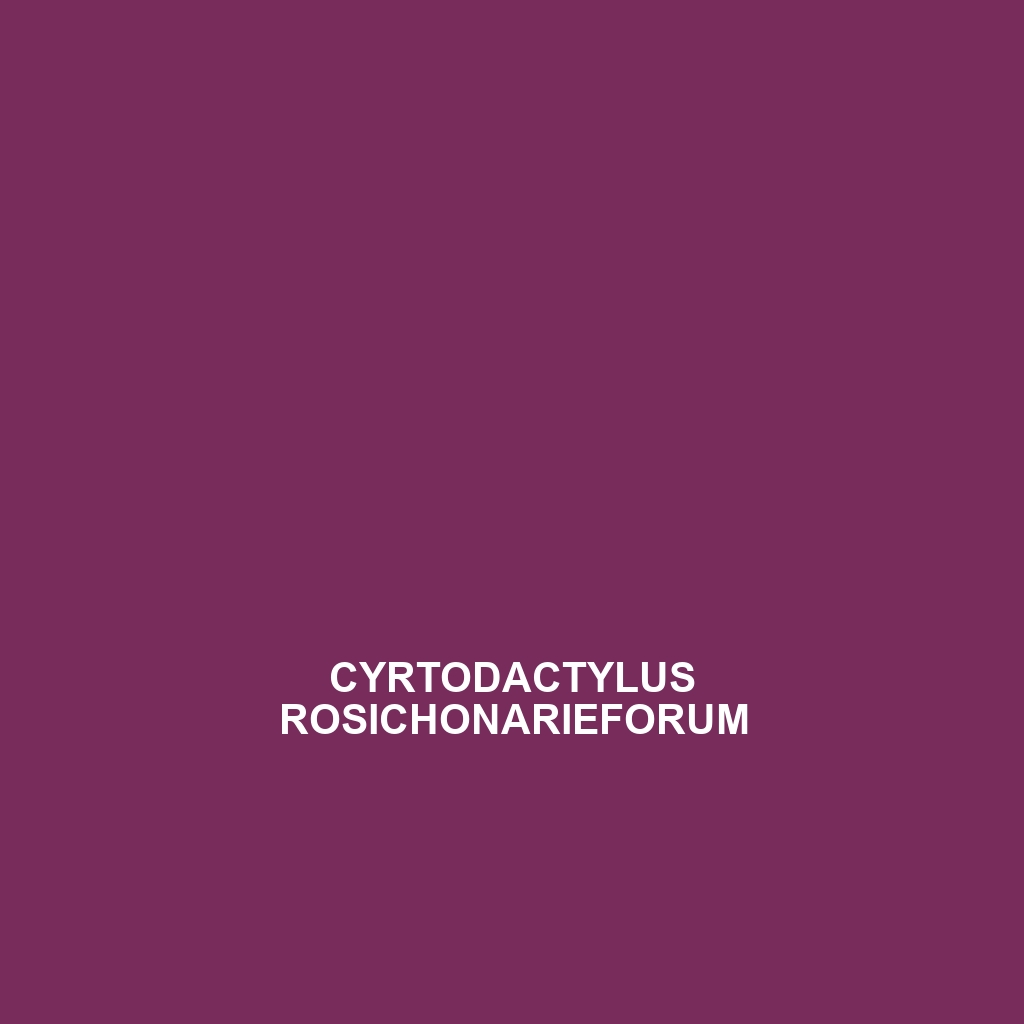 Cyrtodactylus rosichonarieforum