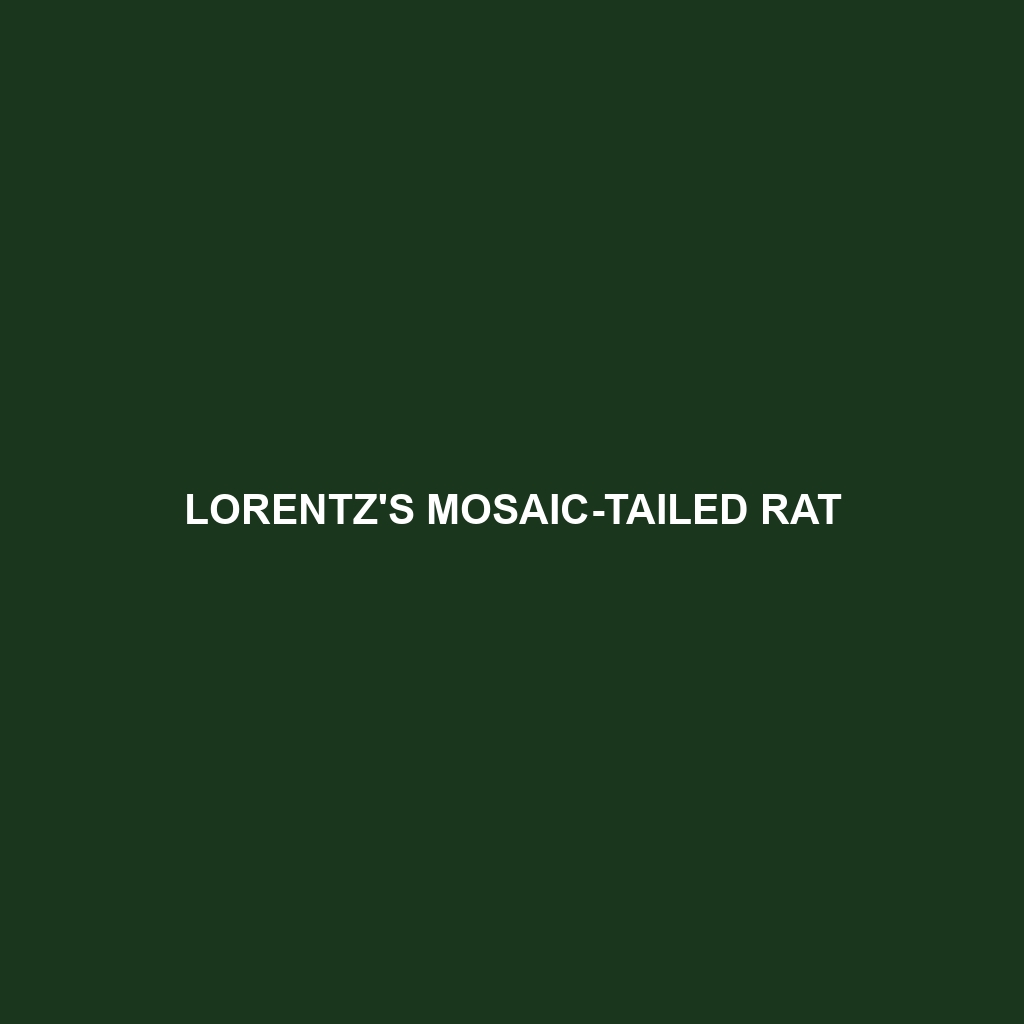 Lorentz's Mosaic-tailed Rat