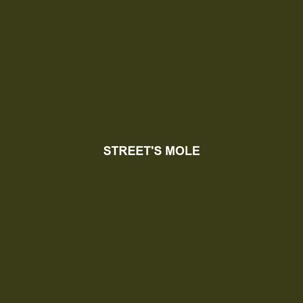 Street's Mole