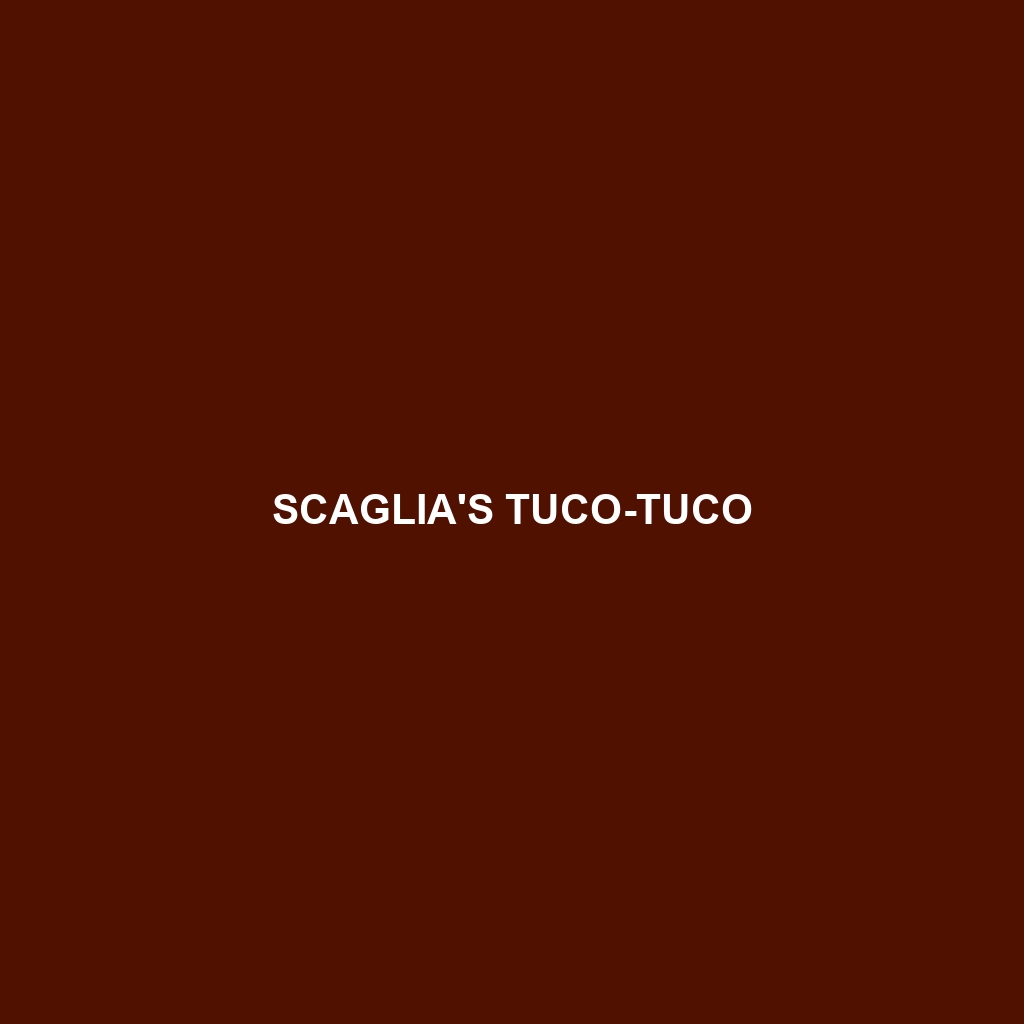 Scaglia's Tuco-tuco