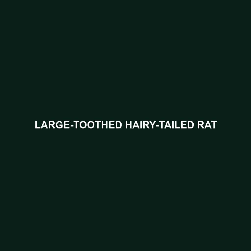 Large-toothed Hairy-tailed Rat