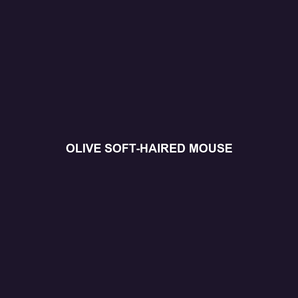 Olive Soft-haired Mouse