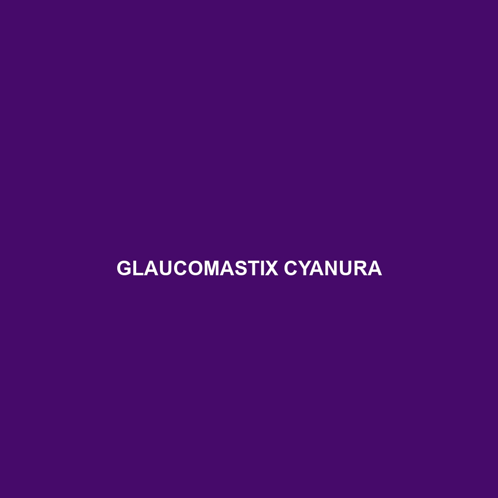 Glaucomastix cyanura