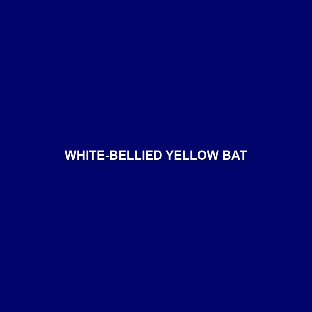 White-bellied Yellow Bat