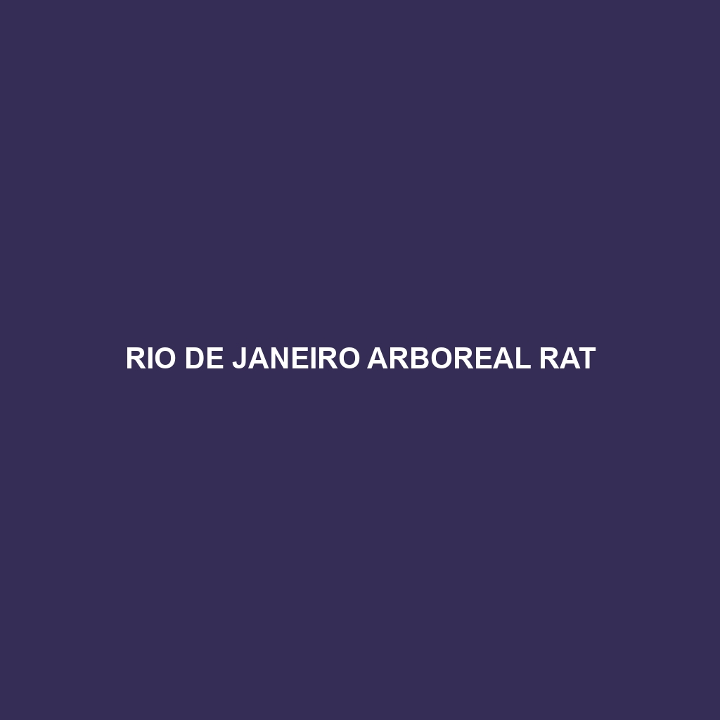 Rio de Janeiro Arboreal Rat