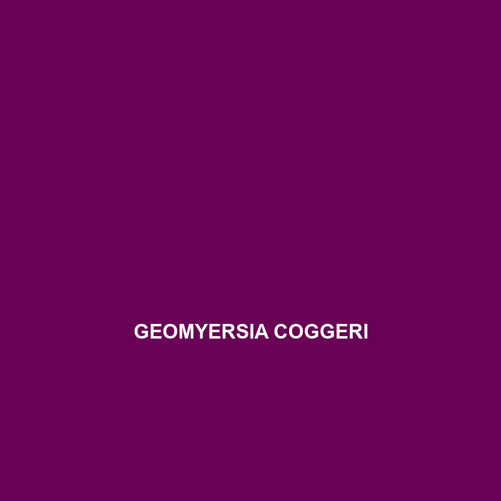 Geomyersia coggeri