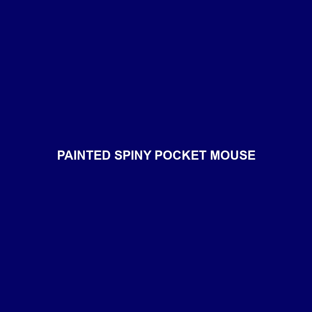 Painted Spiny Pocket Mouse