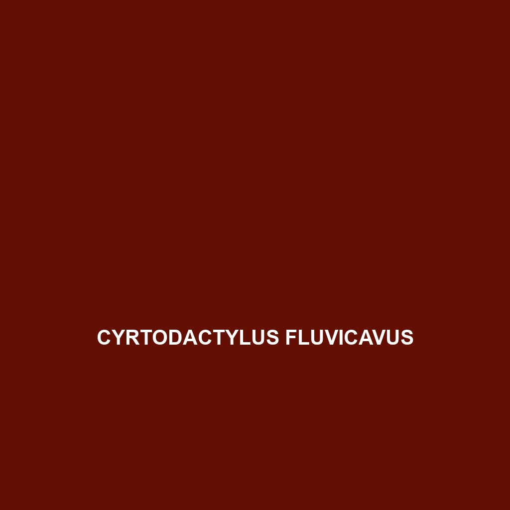 Cyrtodactylus fluvicavus