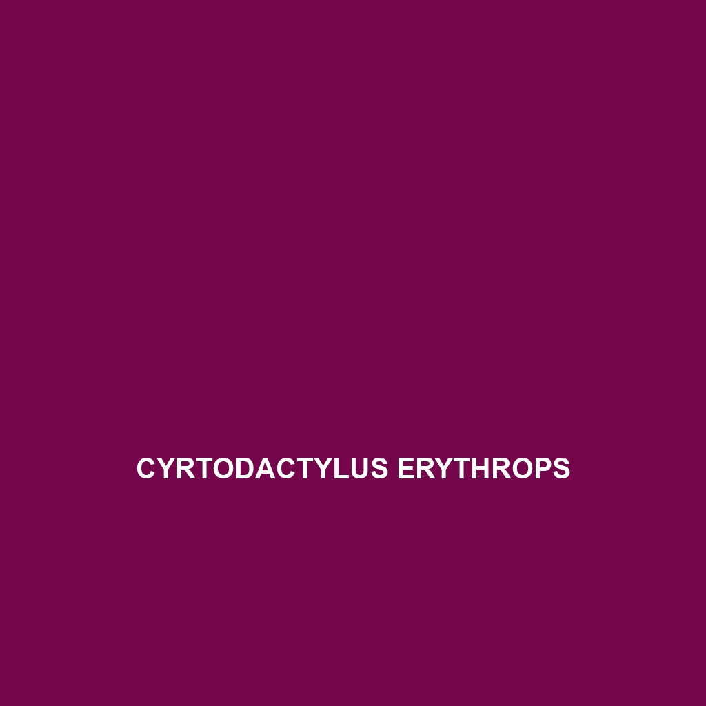 Cyrtodactylus erythrops