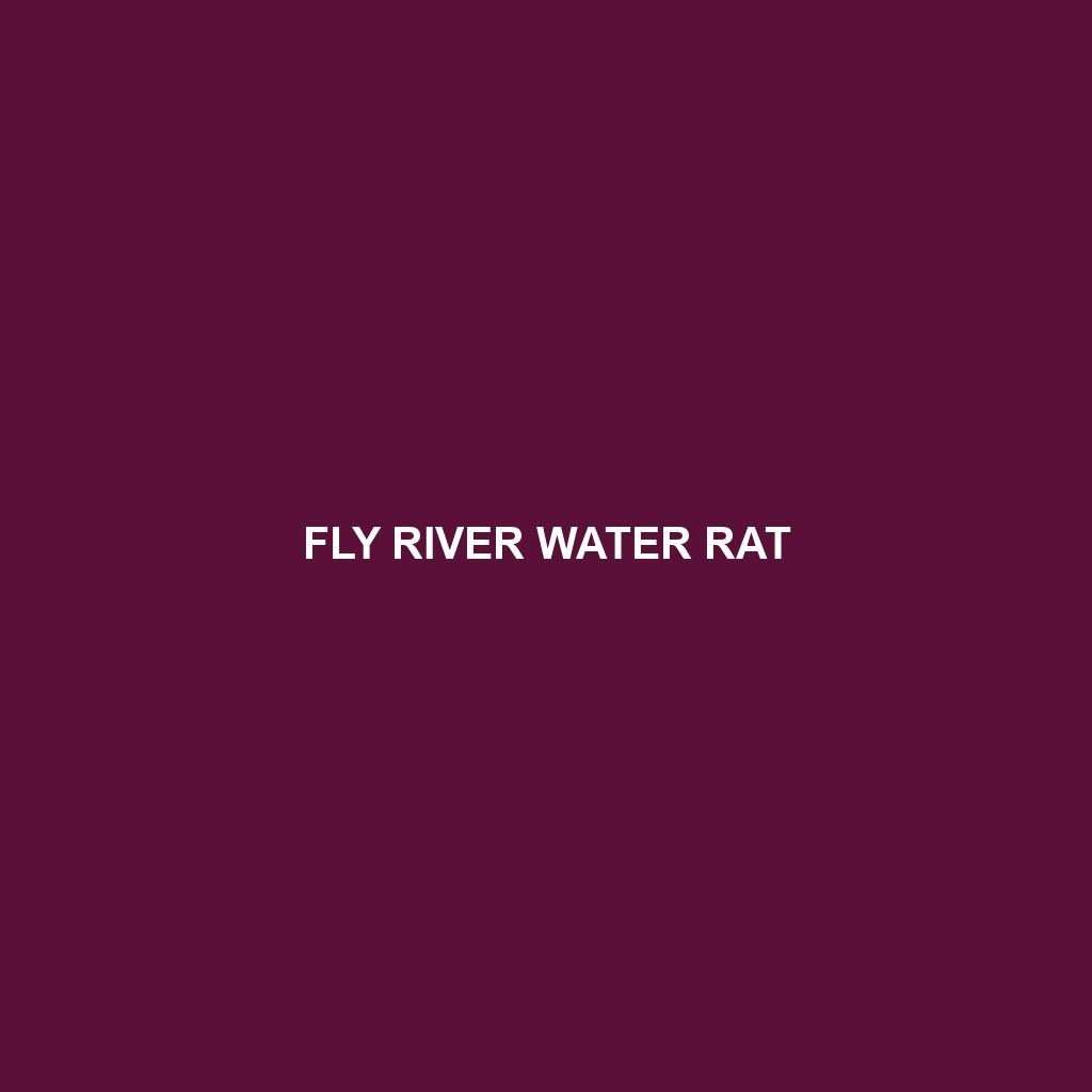 Fly River Water Rat