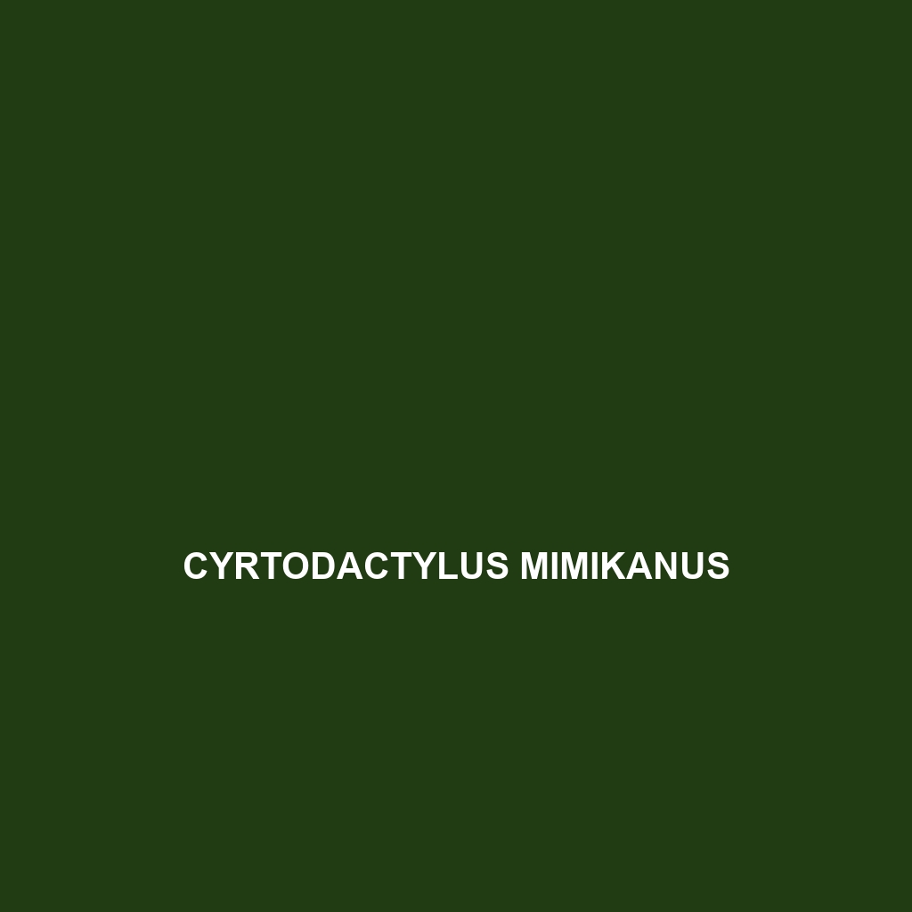 Cyrtodactylus mimikanus