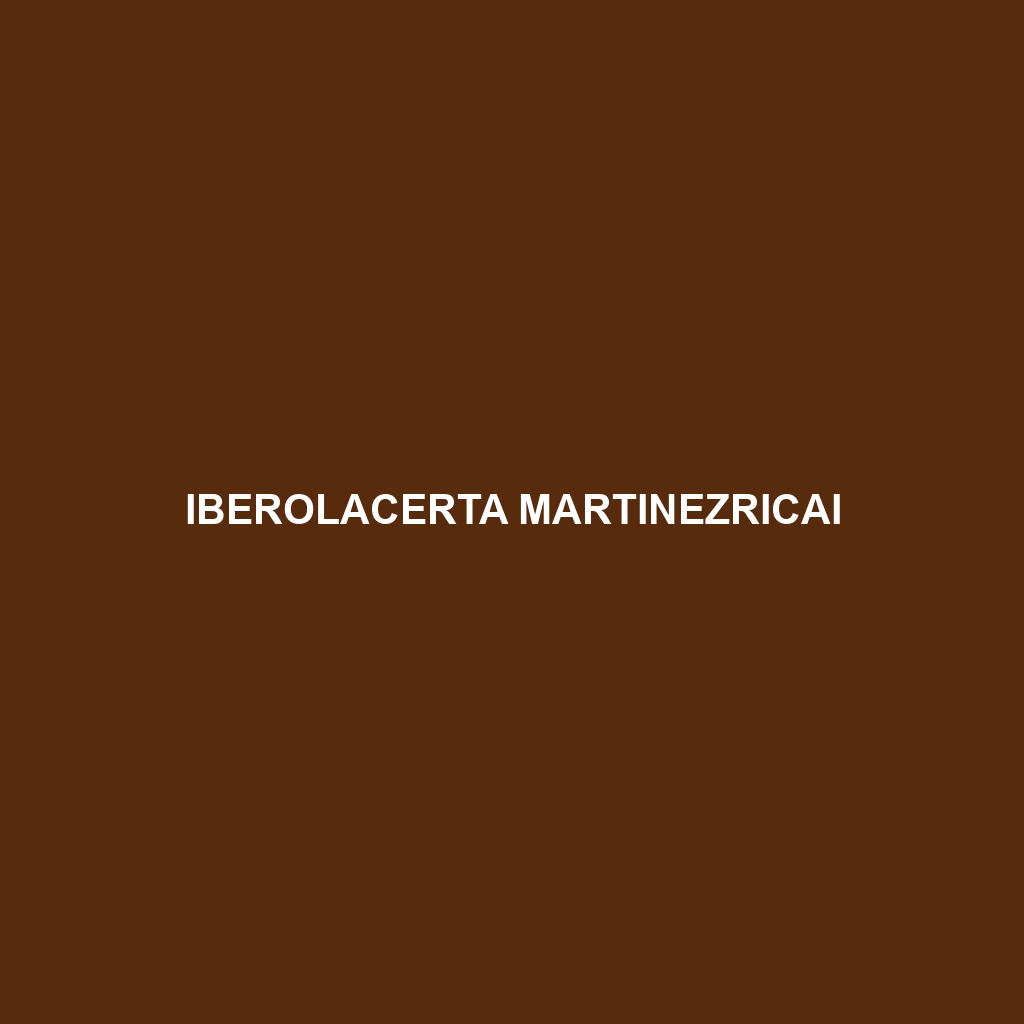 Iberolacerta martinezricai