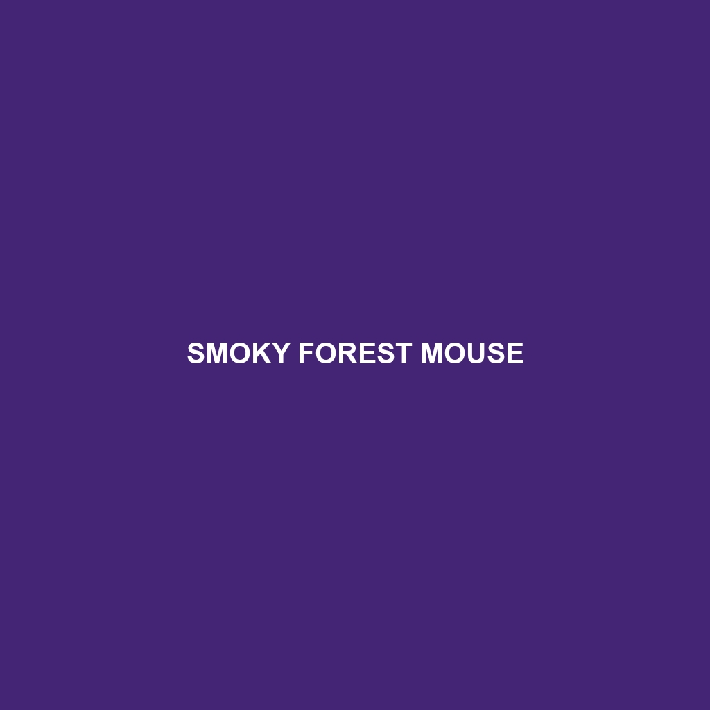 Smoky Forest Mouse