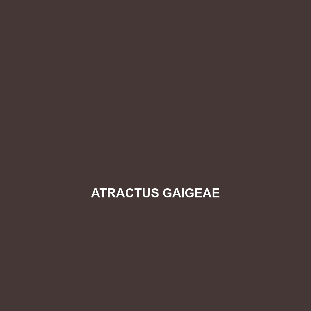 Atractus gaigeae