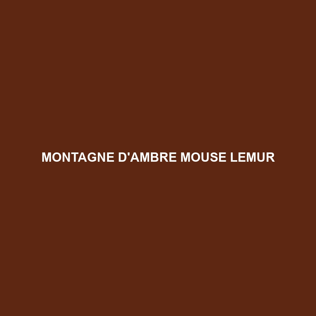 Madame Berthe's Mouse Lemur