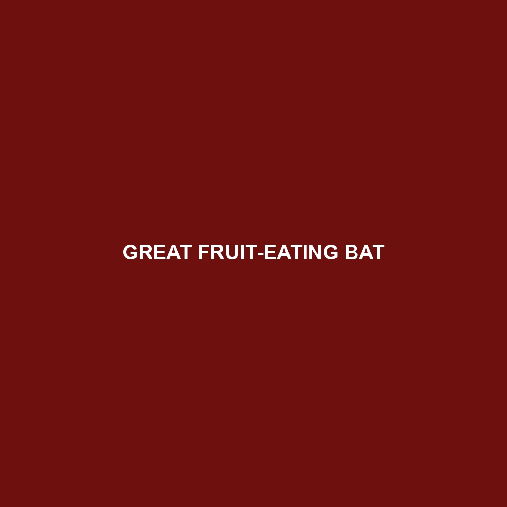 Great Fruit-eating Bat