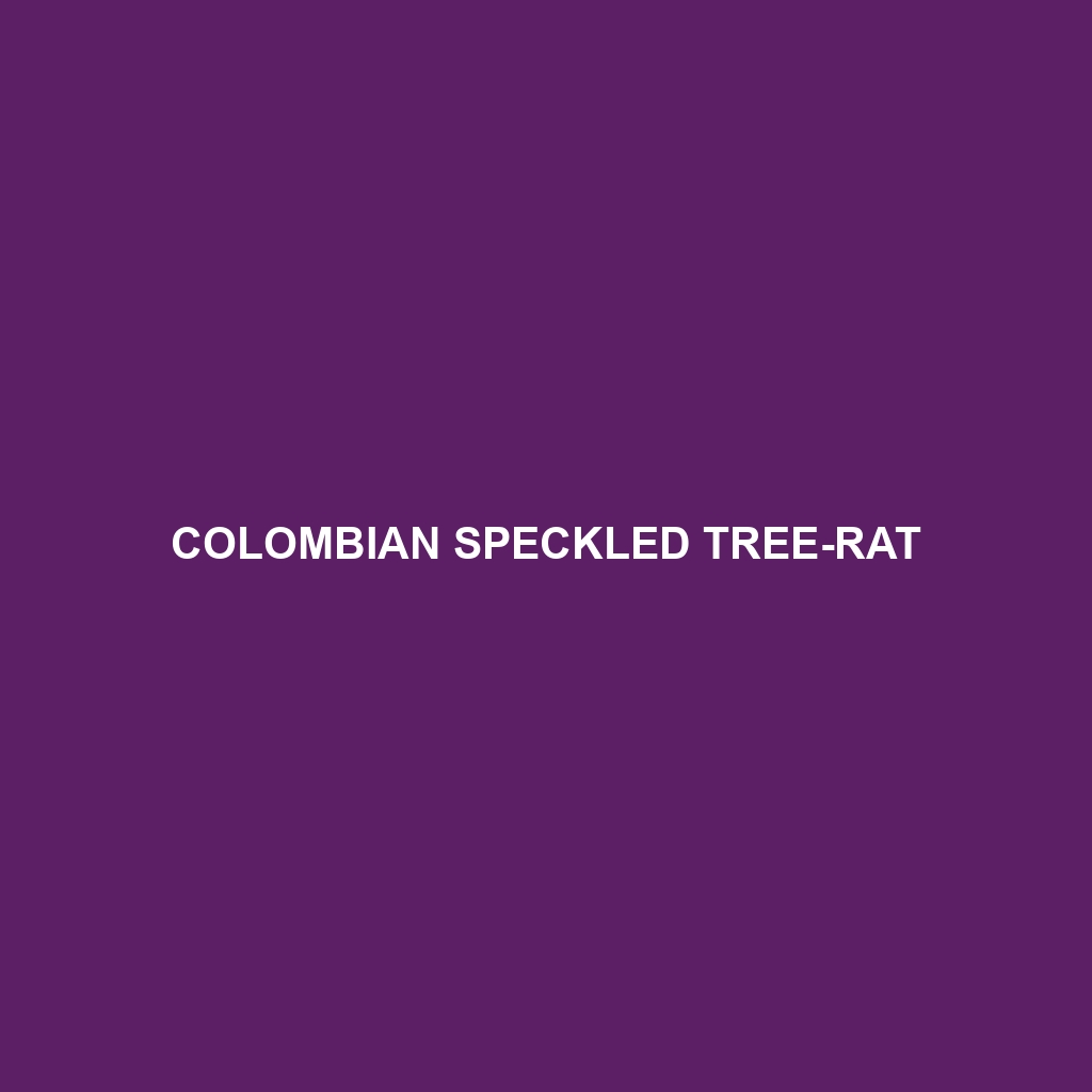 Colombian Speckled Tree-rat