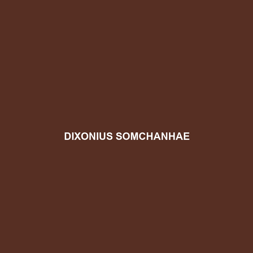 Dixonius somchanhae