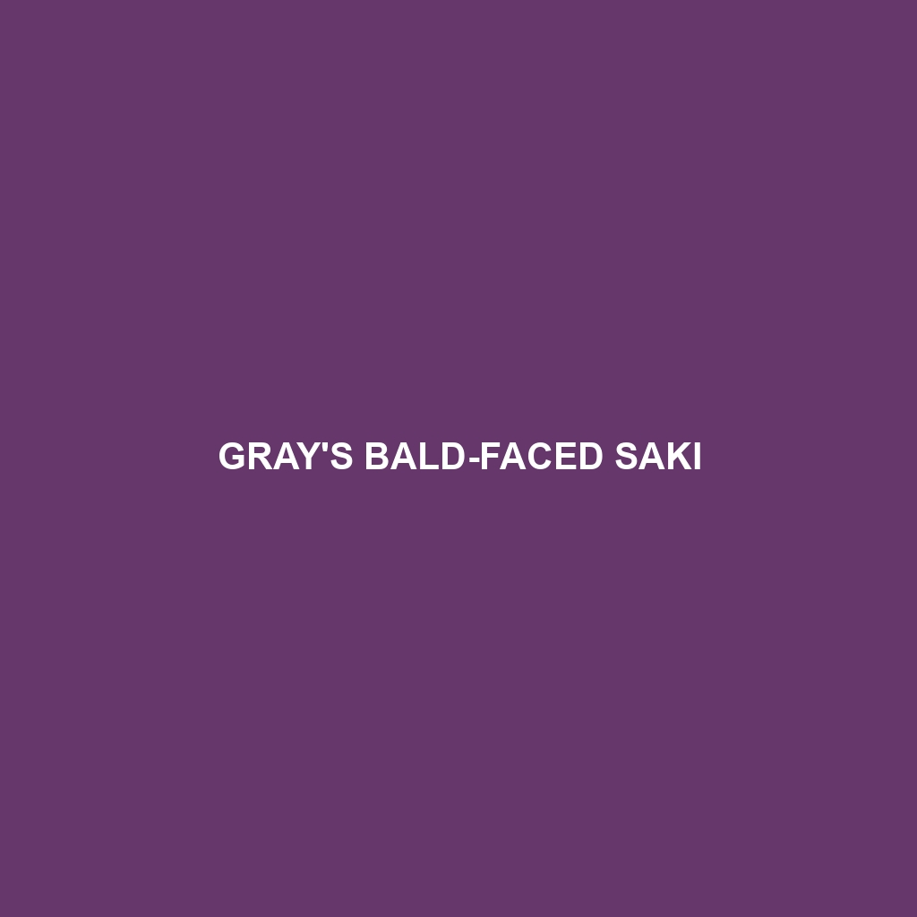 Gray's Bald-faced Saki