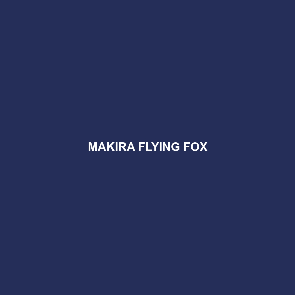 Makira Flying Fox