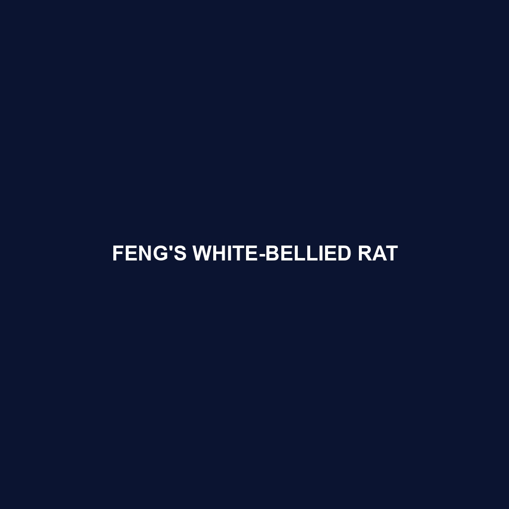 Feng's White-bellied Rat