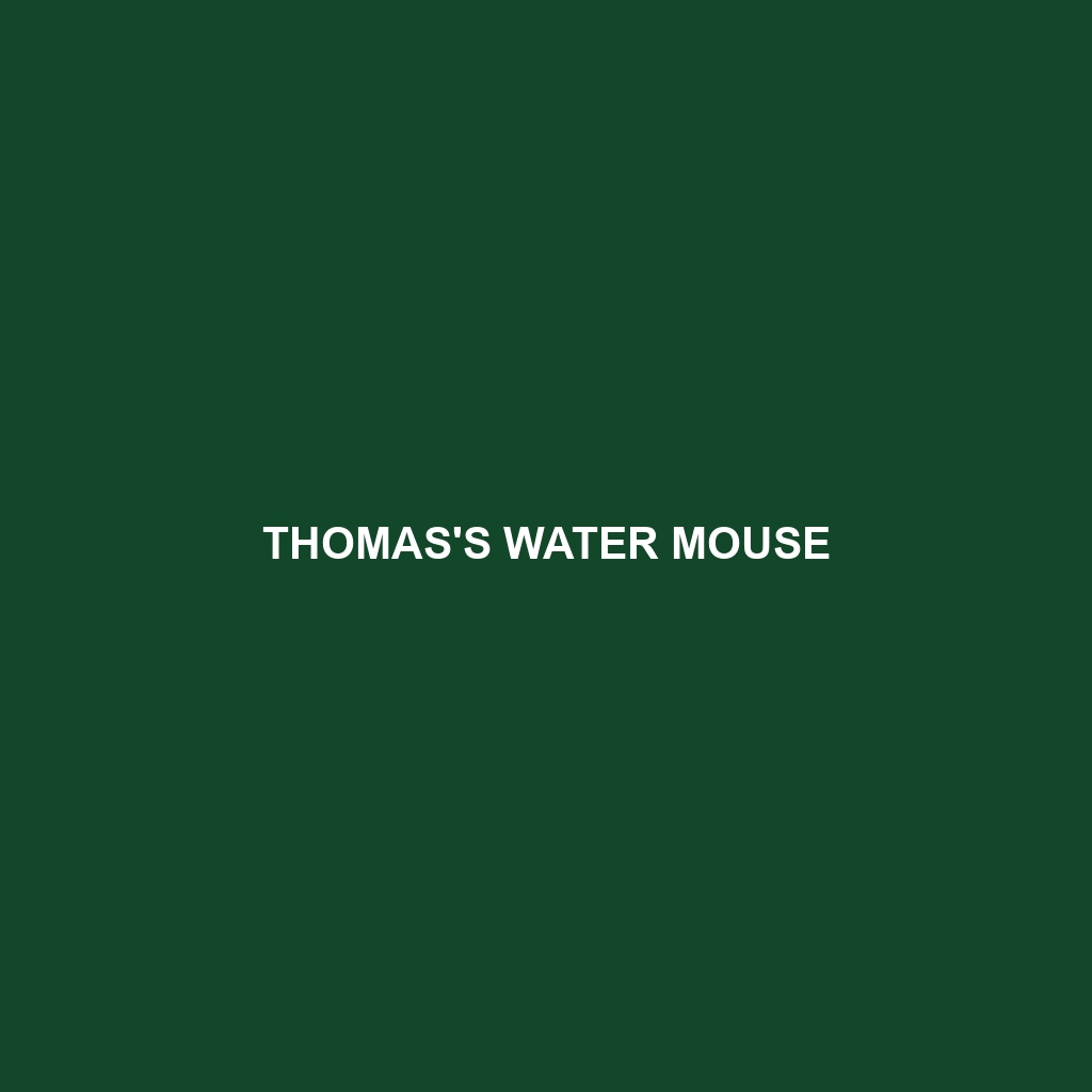 Thomas's Water Mouse