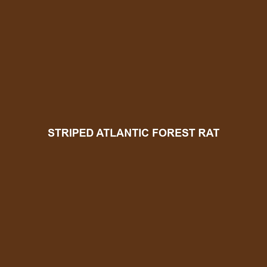 Striped Atlantic Forest Rat