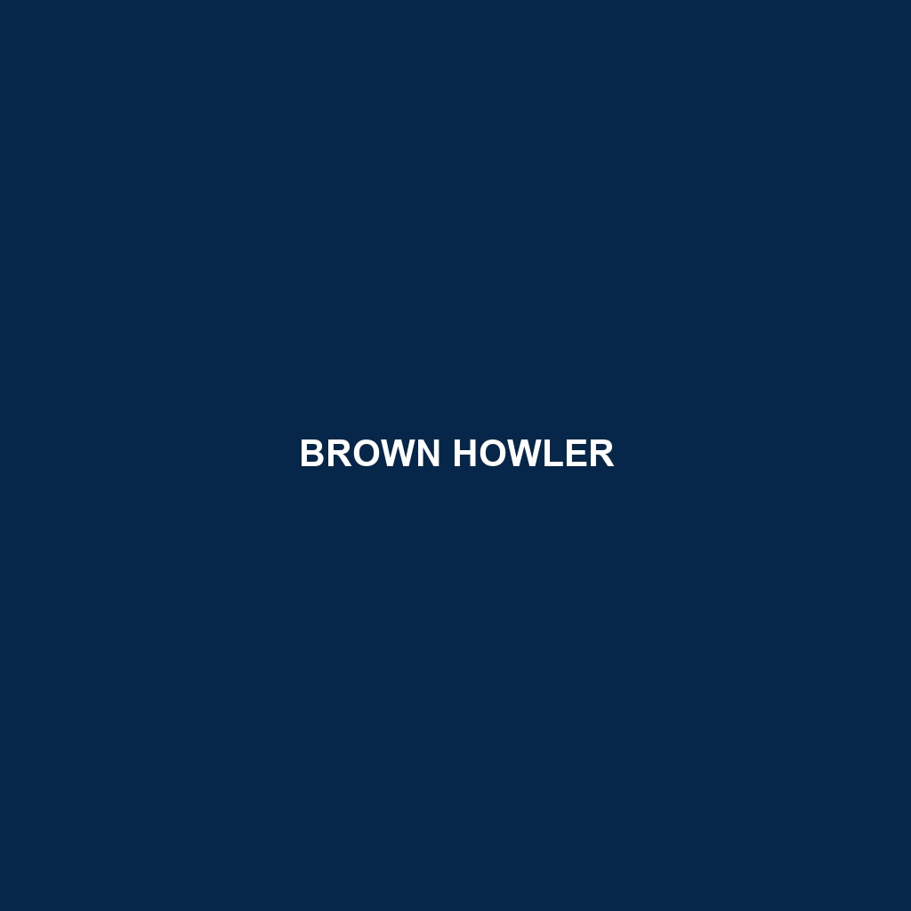 Brown Howler