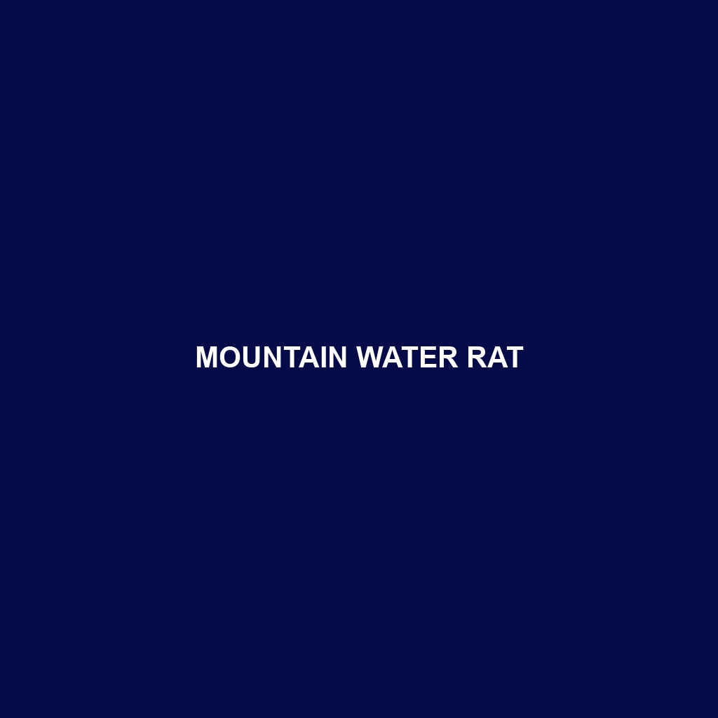 Mountain Water Rat