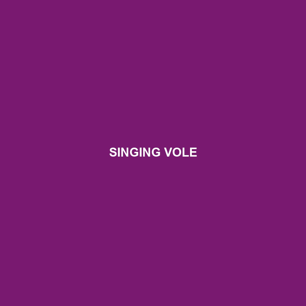 Singing Vole