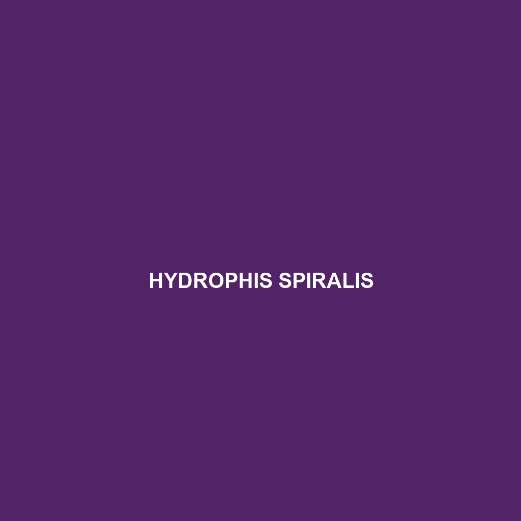 Hydrophis spiralis