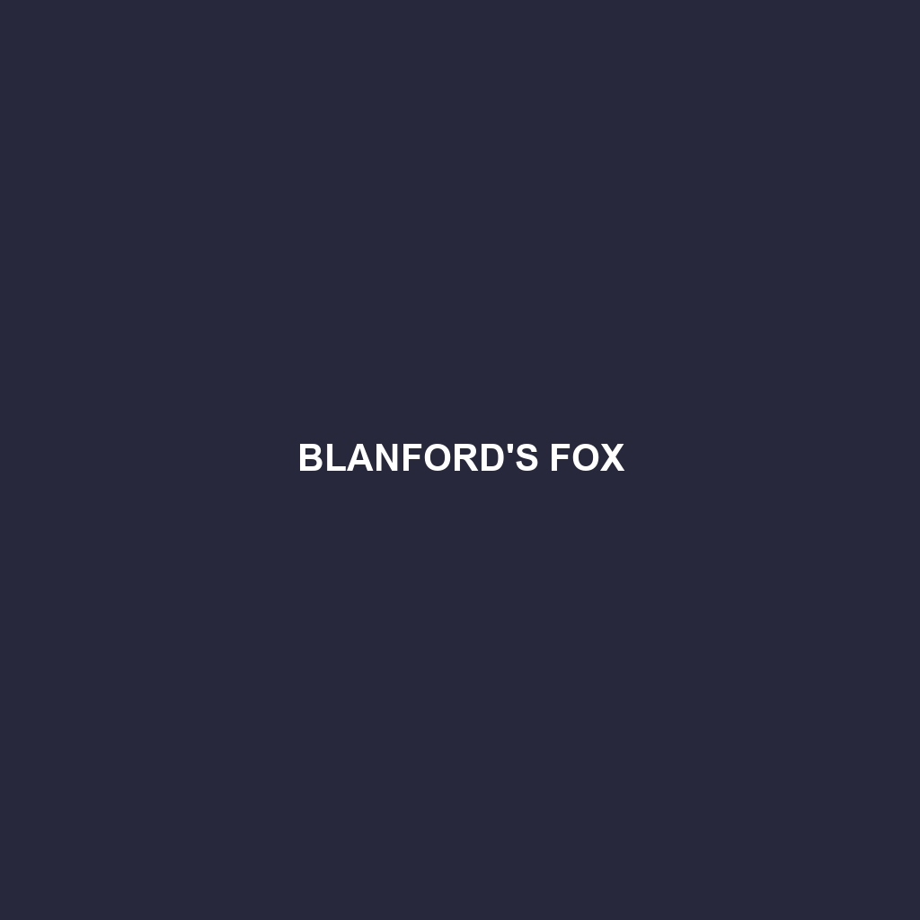 Blanford's Fox