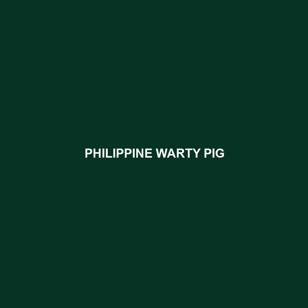 Philippine Warty Pig