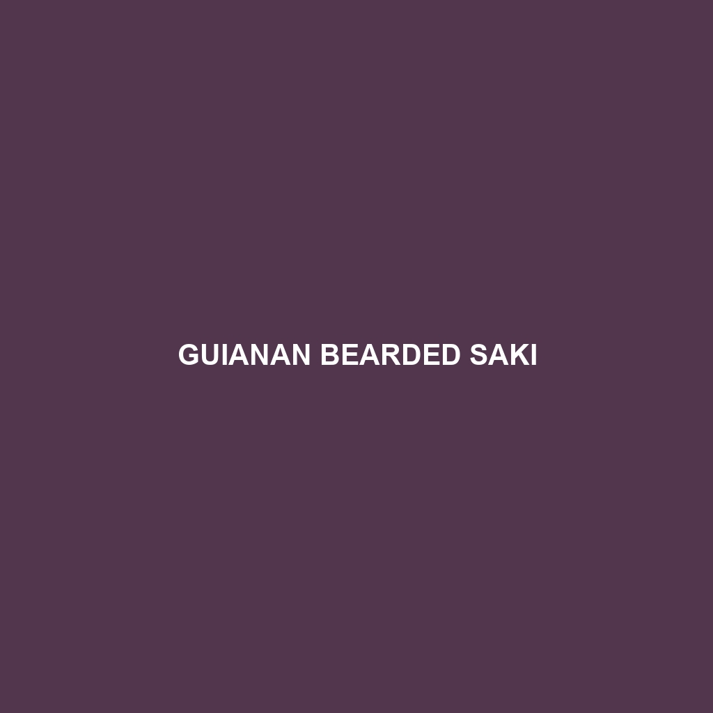 Guianan Bearded Saki