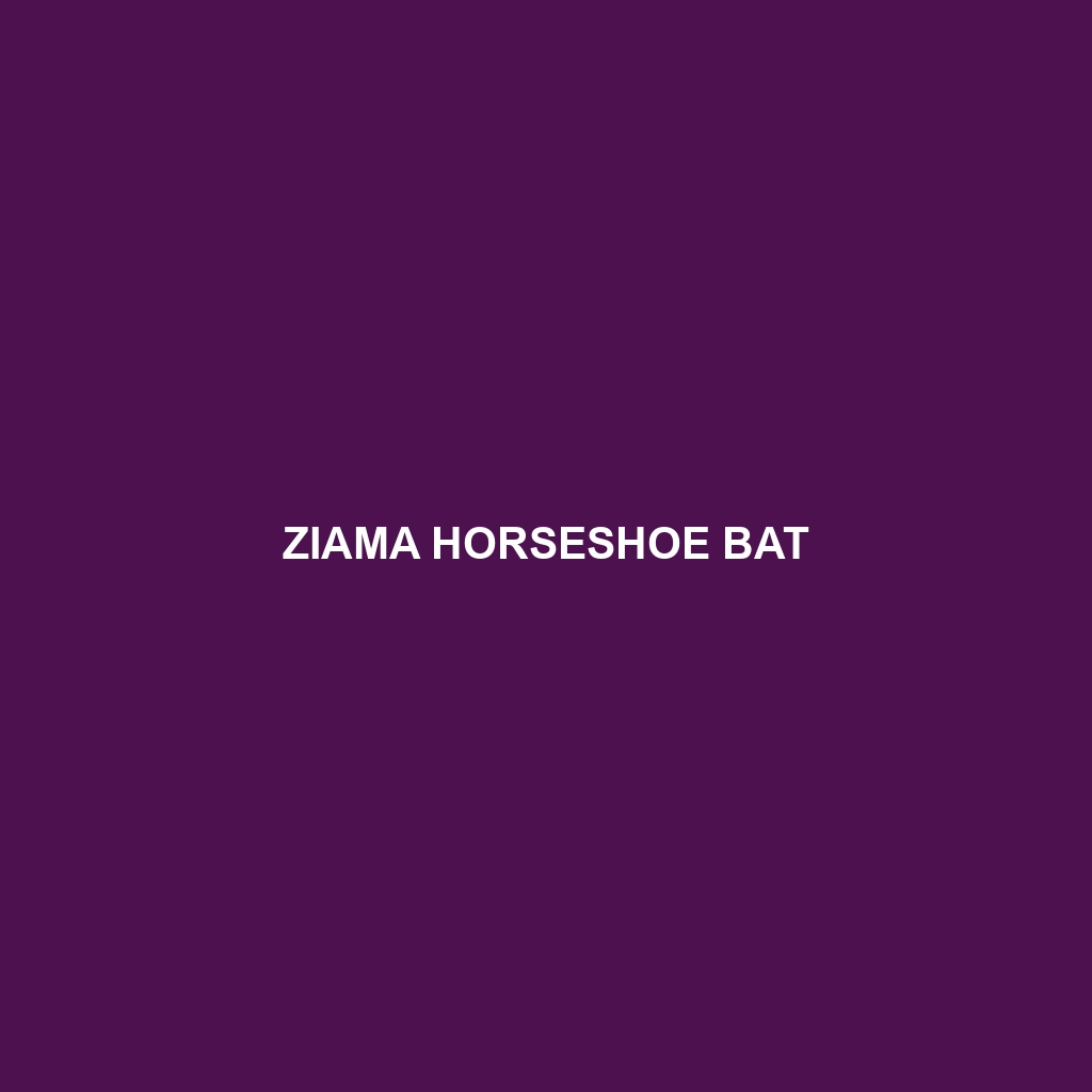 Ziama Horseshoe Bat