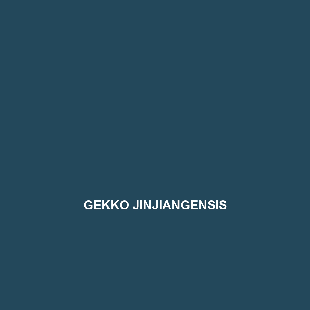 Gekko jinjiangensis