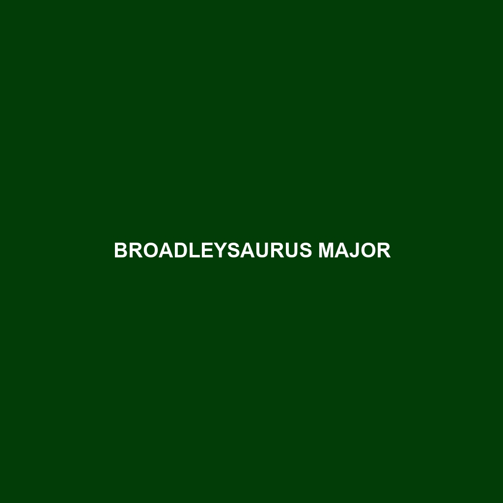 Broadleysaurus major