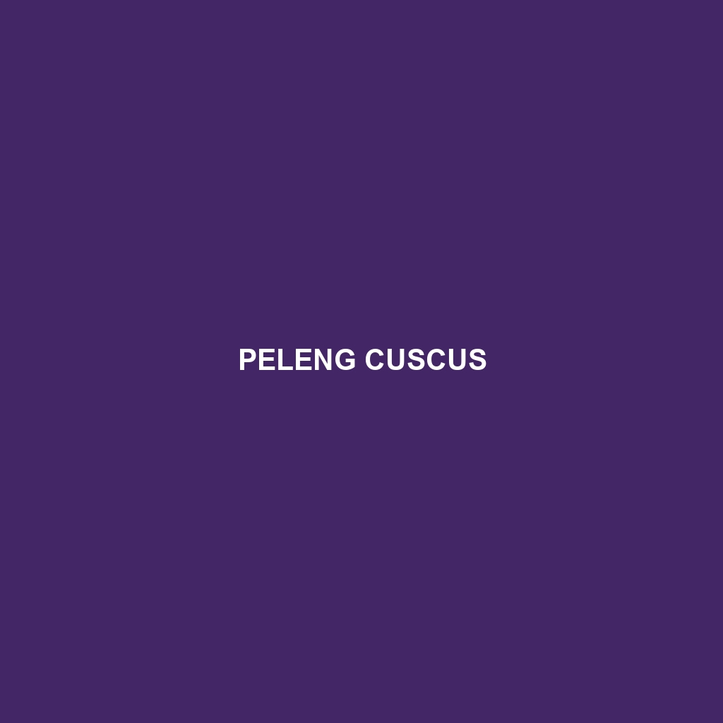 Peleng Cuscus