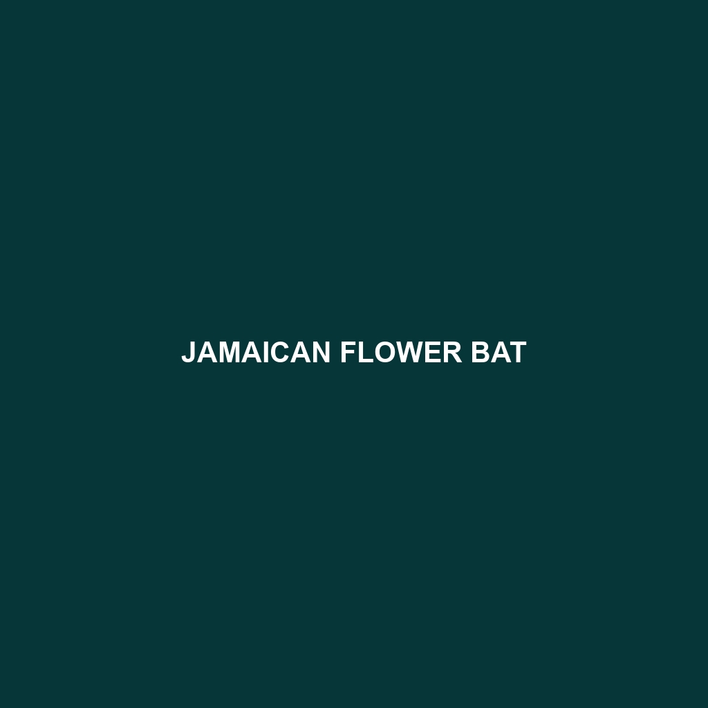 Jamaican Flower Bat