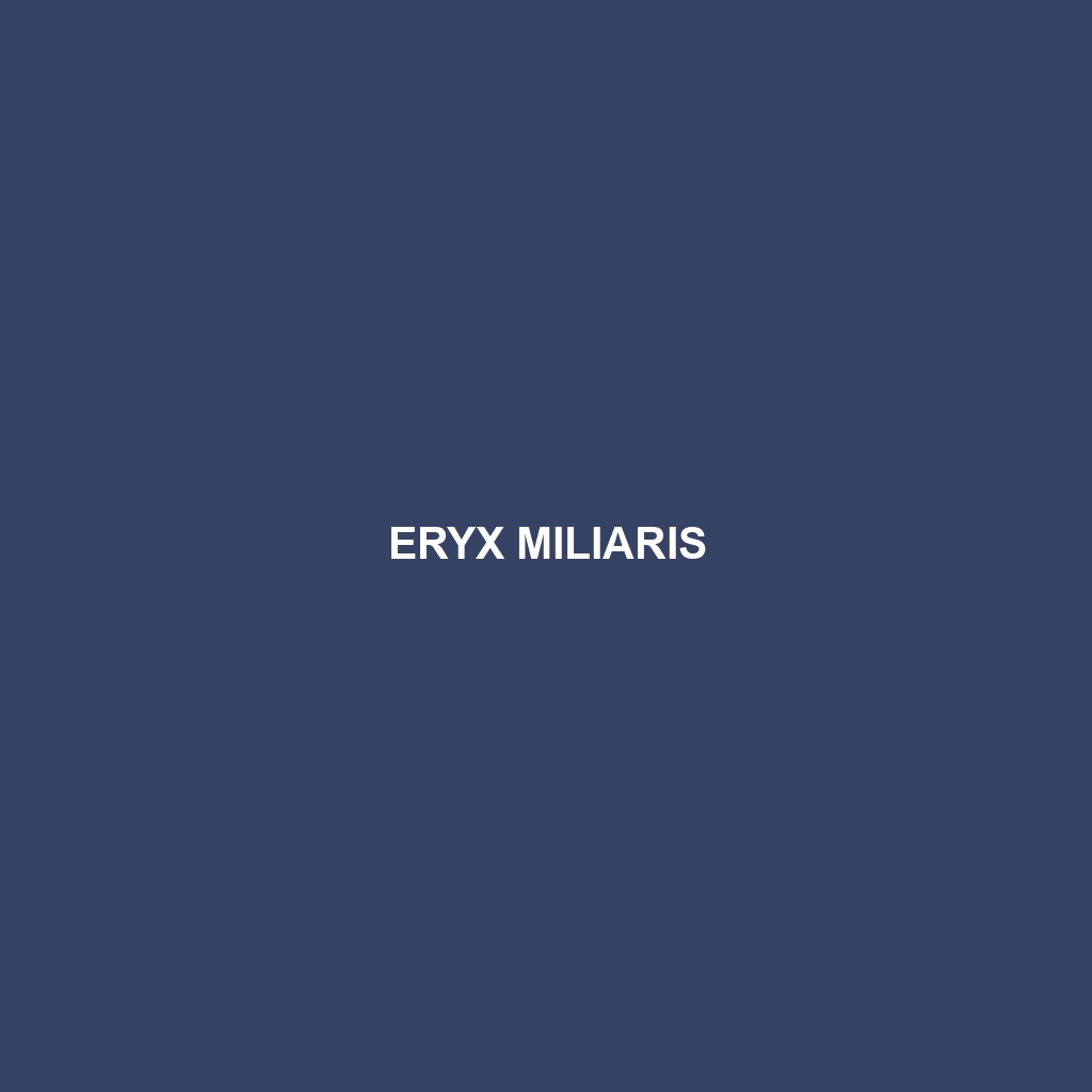 Eryx miliaris