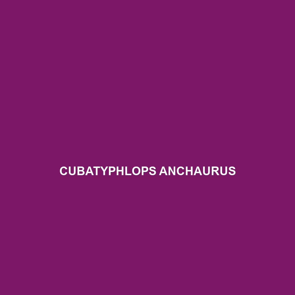 Cubatyphlops anchaurus