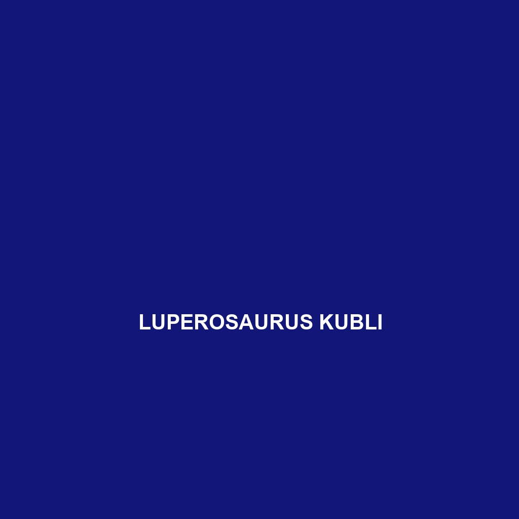 Luperosaurus kubli