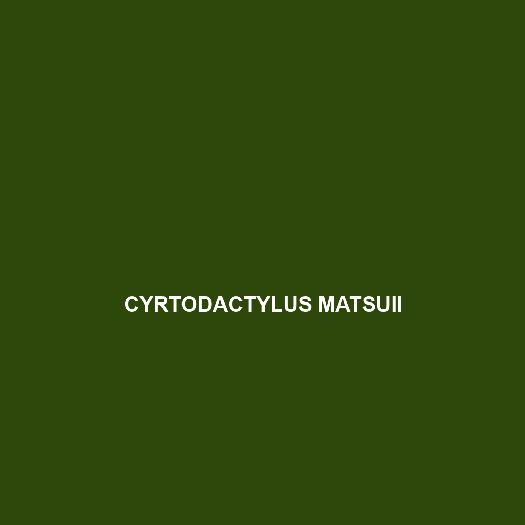 Cyrtodactylus matsuii