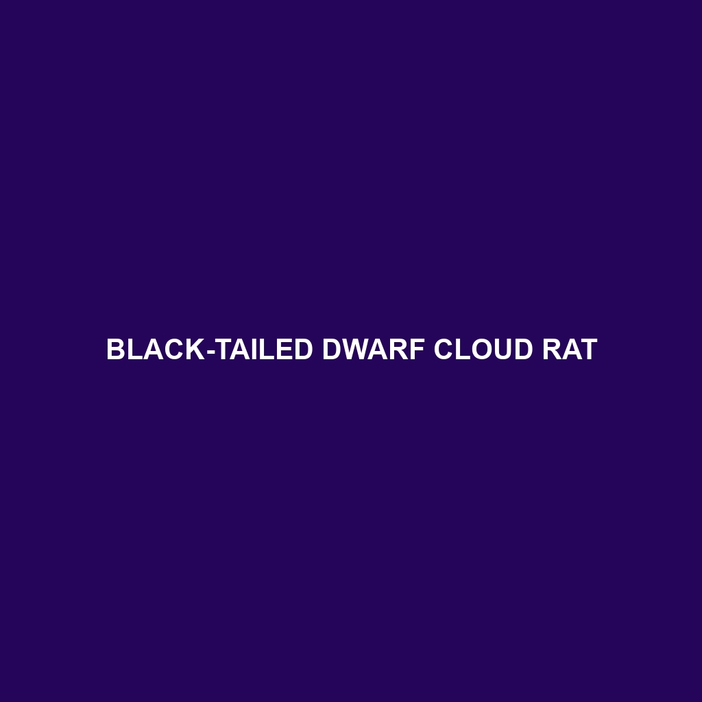 Black-tailed Dwarf Cloud Rat