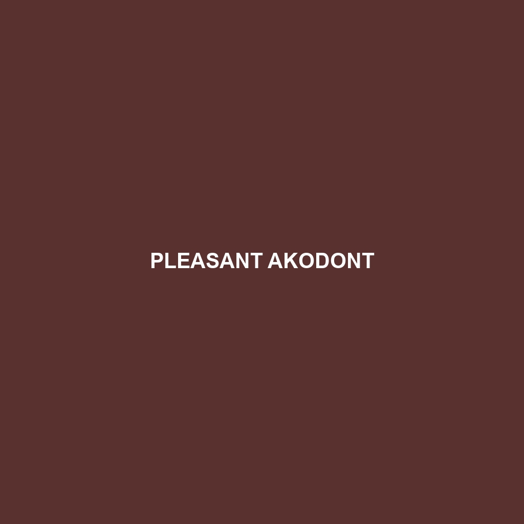 Pleasant Akodont