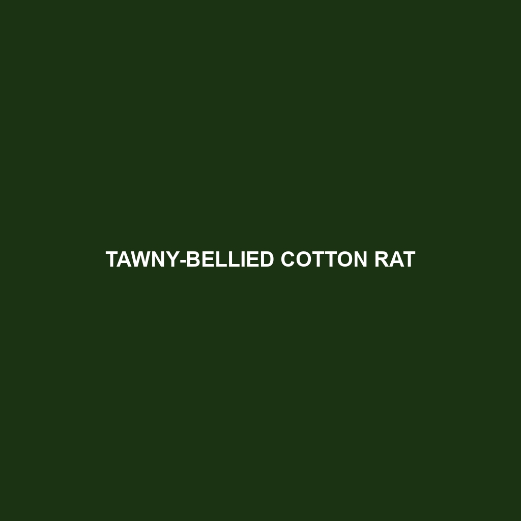 Tawny-bellied Cotton Rat