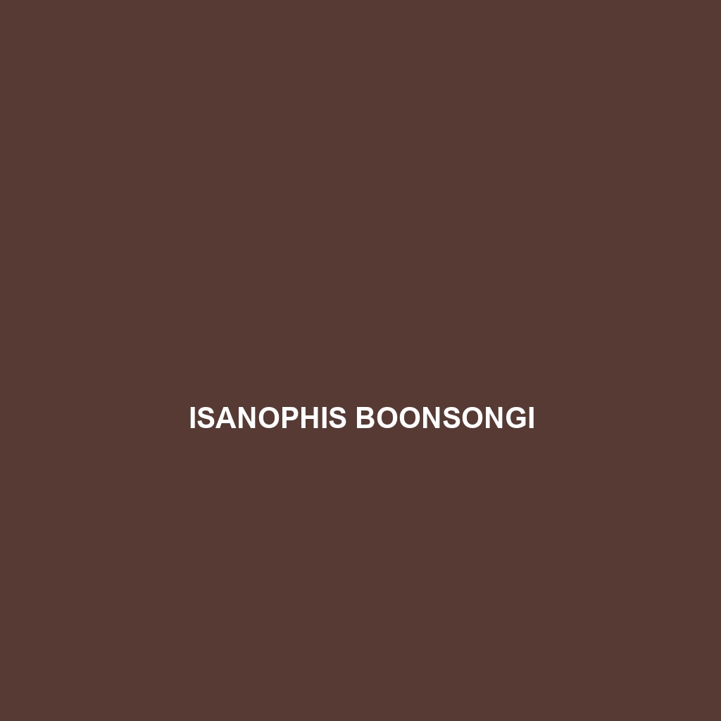 Isanophis boonsongi