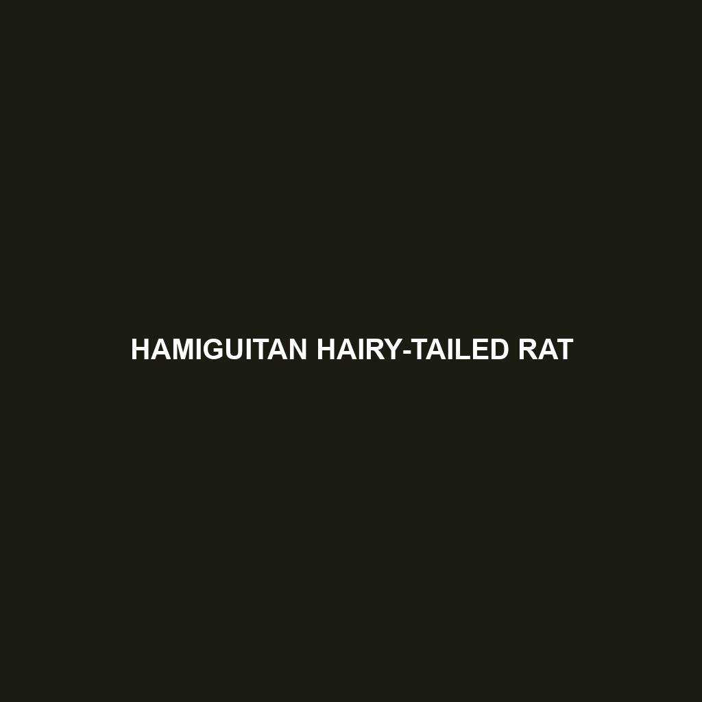 Hamiguitan Hairy-tailed Rat